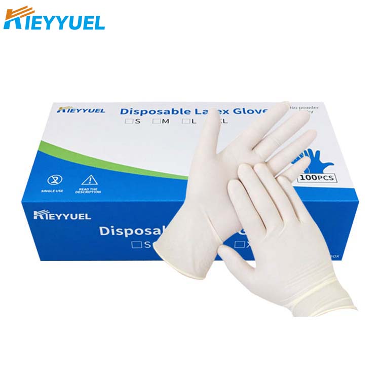 Wegwerp latex handschoenen